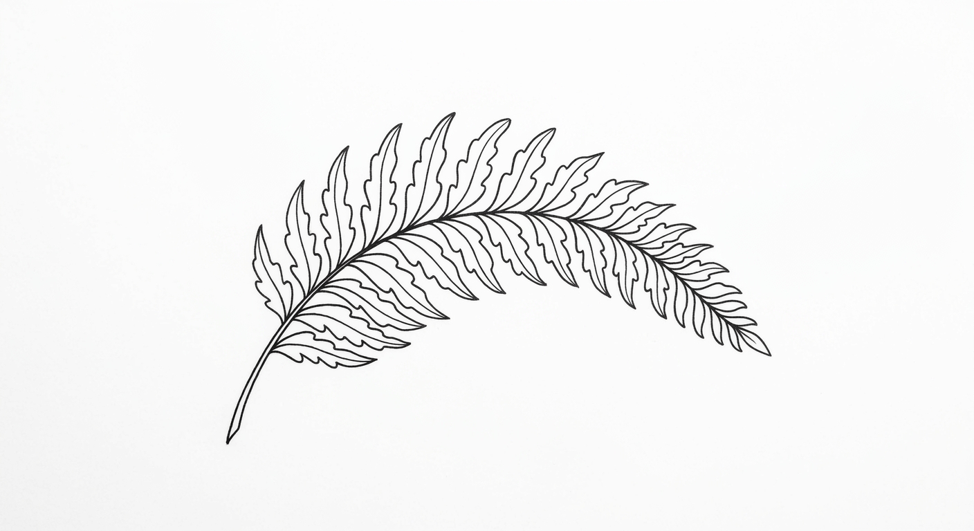 A fern that follows your forearm