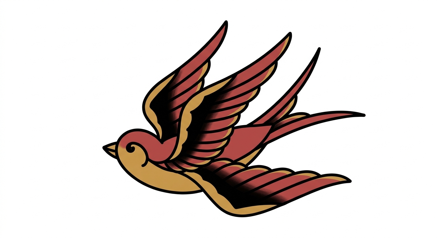 A swallow with room to move
